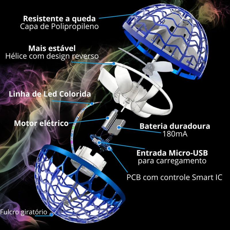 Drone Spinner com Luz de LED